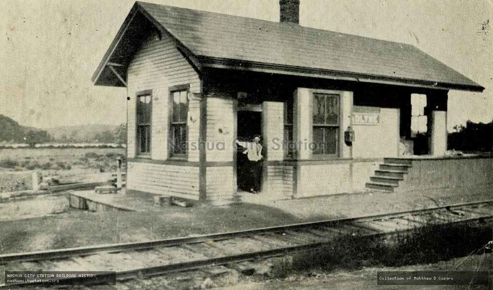 Postcard: Railroad Station, Hadlyme, Connecticut